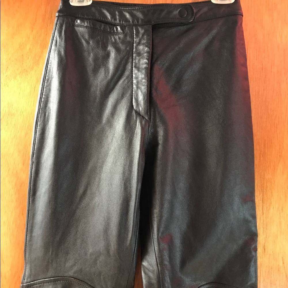 100% leather pants